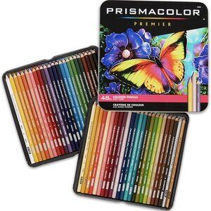Prismacolor Premier Colored Woodcase Pencils, 48 Assorted Colors/Set